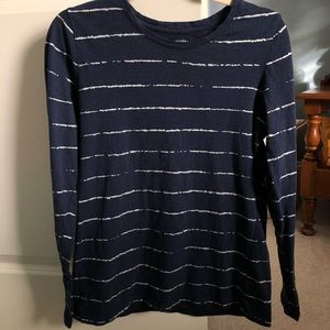 Bass Long Sleeve Tee Navy Medium